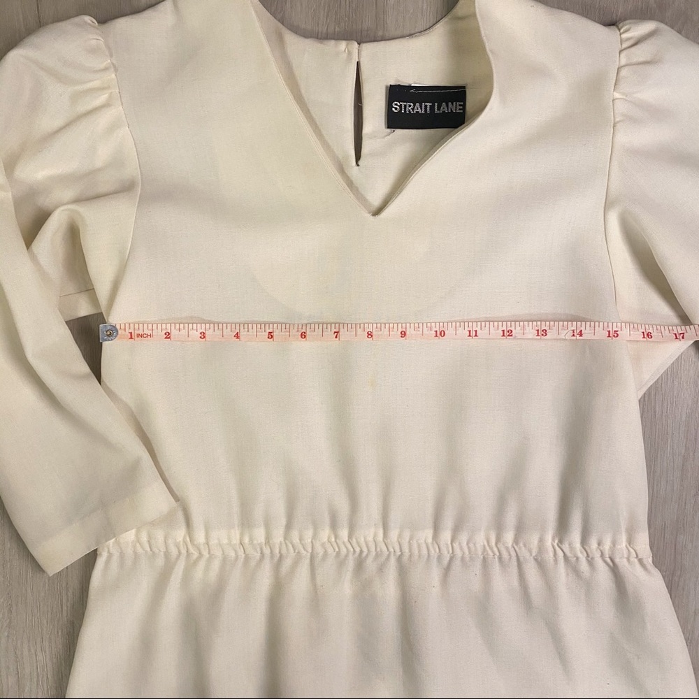 Vintage Strait Lane Cream Dress - Picture 3 of 6